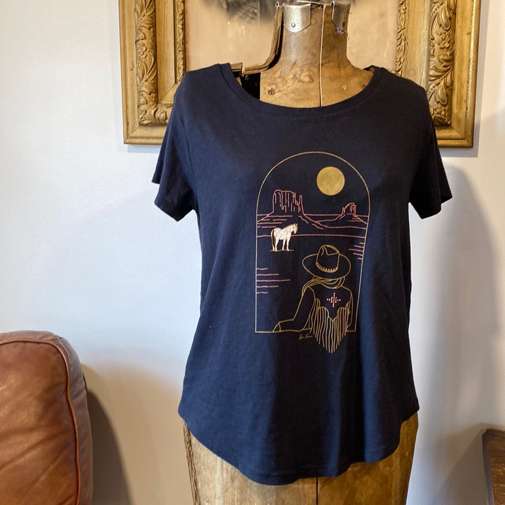 Allie falcon western graphic tee boho style